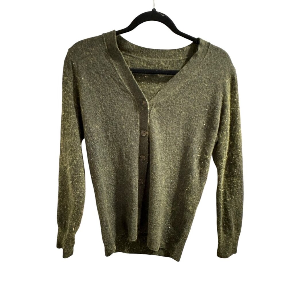 👗 2/$30 👗 Vintage Button-Up Green Cardigan Sweater Medium